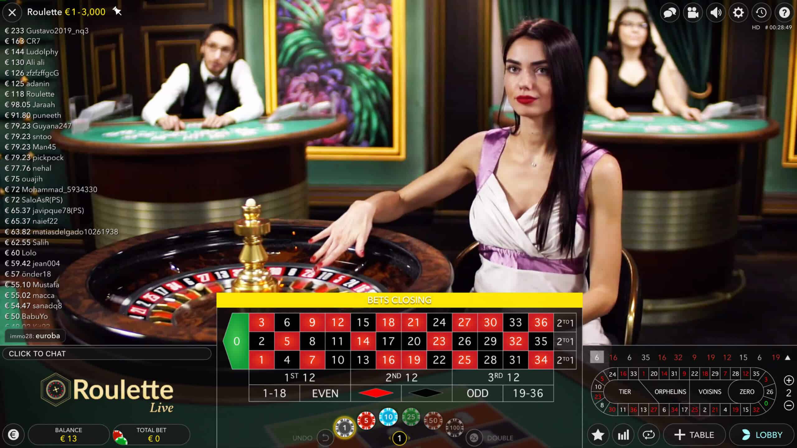 Live casino tại cổng game V8club