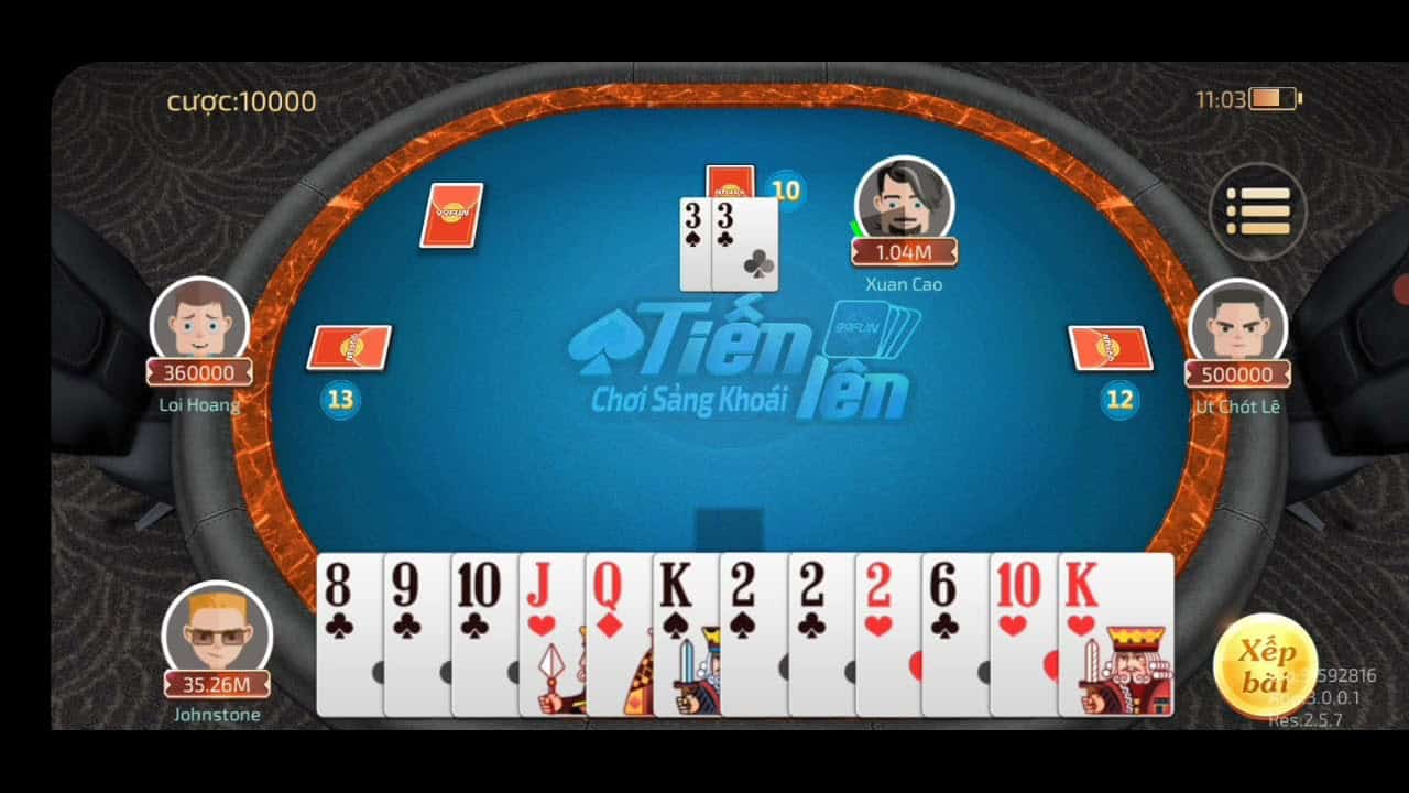 Giao diện game bài thiết kế 3D đẹp mắt, sống động và chân thực