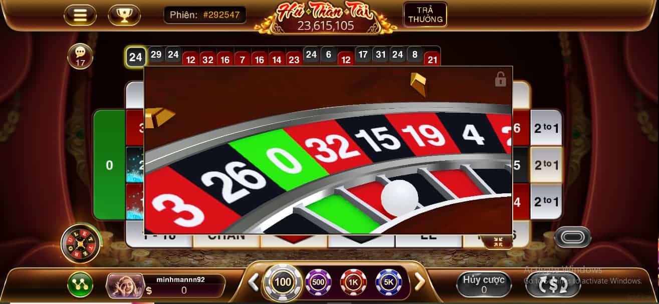 Người chơi sẽ nhân đôi mức cược roulette sau mỗi lần thua