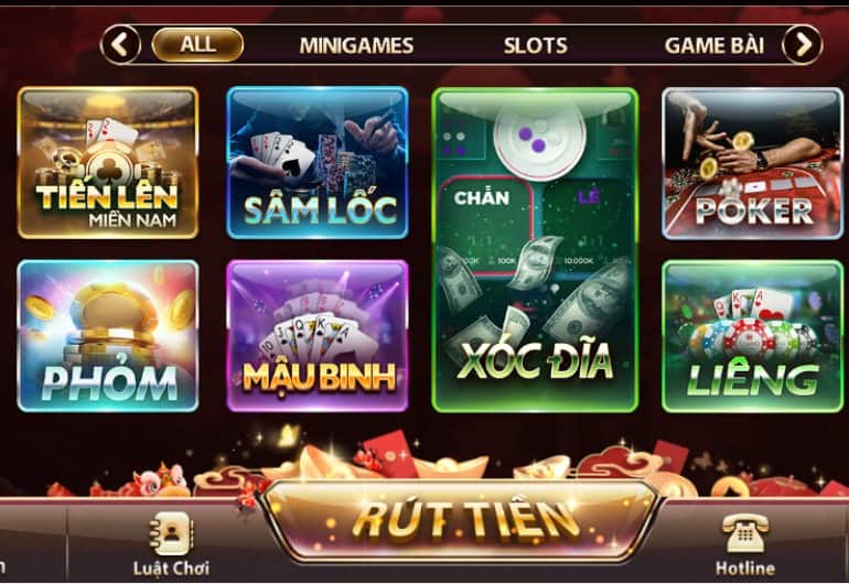 Truy cập mục Tiến lên để bắt đầu chơi game bài tại V8club